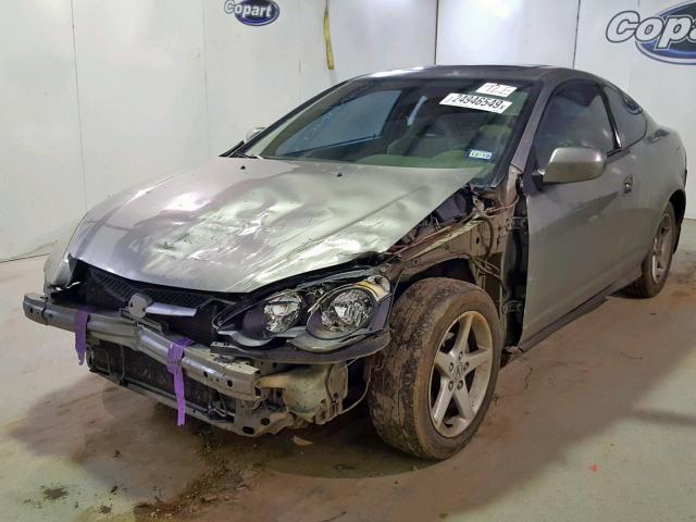 JH4DC54822C000460 - 2002 ACURA RSX GRAY photo 2