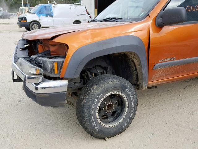 1GCDS196548162318 - 2004 CHEVROLET COLORADO ORANGE photo 10