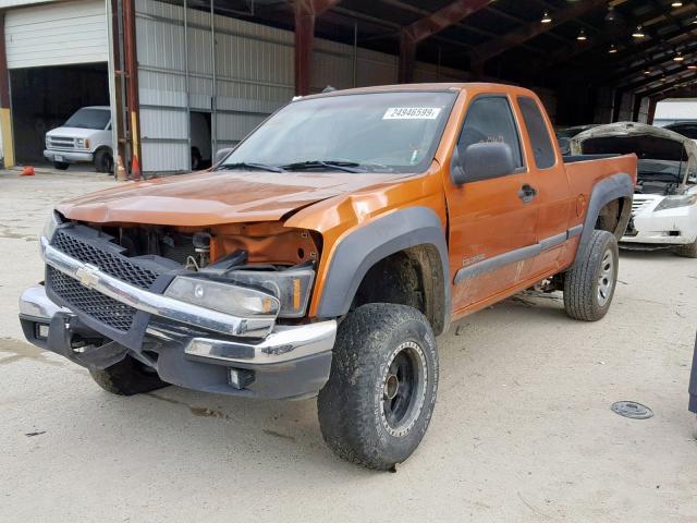 1GCDS196548162318 - 2004 CHEVROLET COLORADO ORANGE photo 2