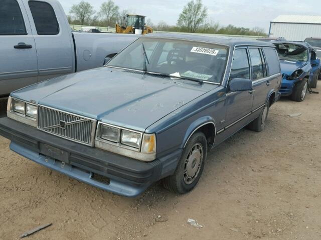 YV1FX8853G1035926 - 1986 VOLVO 740 GLE BLUE photo 2