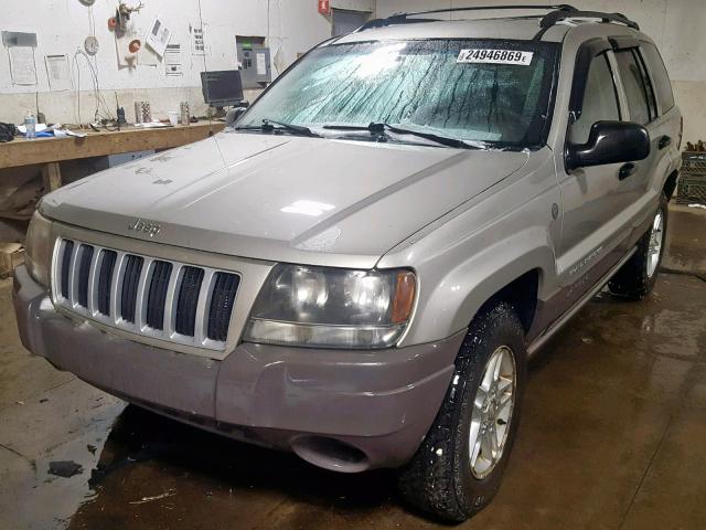 1J4GW48S24C347869 - 2004 JEEP GRAND CHER TAN photo 2