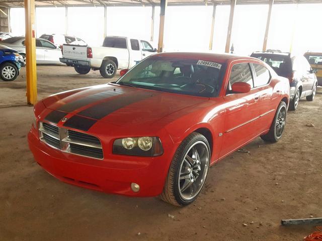 2B3CA3CV8AH267162 - 2010 DODGE CHARGER SX RED photo 2