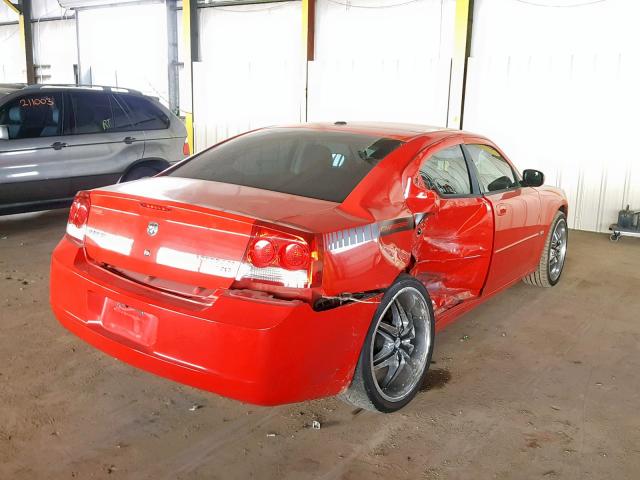 2B3CA3CV8AH267162 - 2010 DODGE CHARGER SX RED photo 4