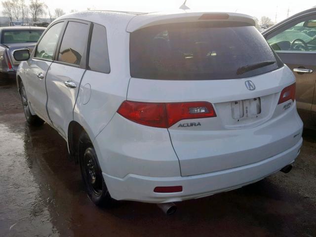 5J8TB18268A013930 - 2008 ACURA RDX WHITE photo 3