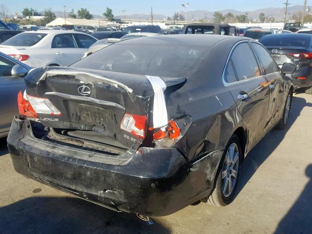 JTHBJ46G582240774 - 2008 LEXUS ES 350 BLACK photo 4