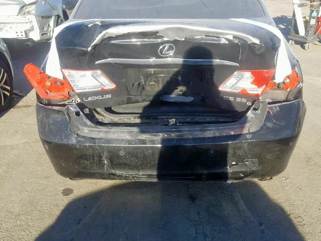 JTHBJ46G582240774 - 2008 LEXUS ES 350 BLACK photo 9