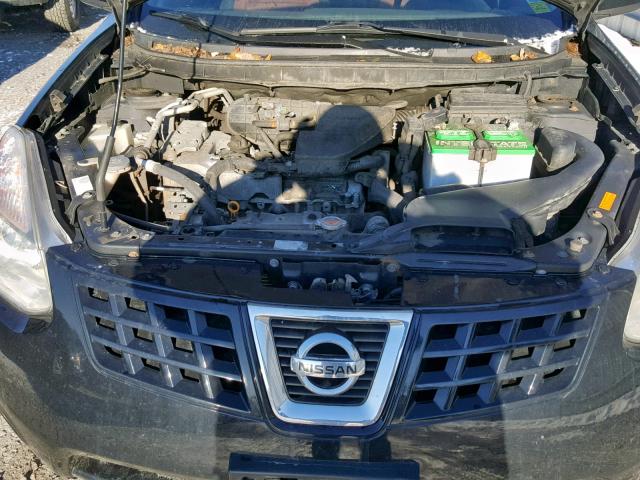 JN8AS58V39W161257 - 2009 NISSAN ROGUE S BLACK photo 7