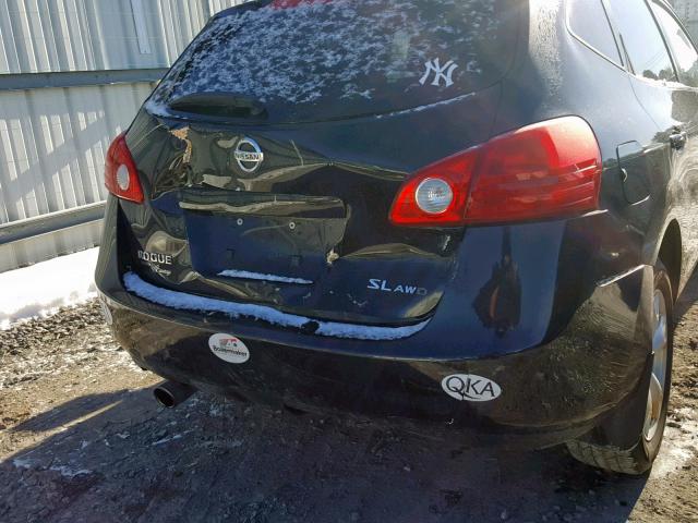 JN8AS58V39W161257 - 2009 NISSAN ROGUE S BLACK photo 9