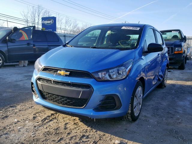 KL8CB6SA5HC830945 - 2017 CHEVROLET SPARK LS BLUE photo 2