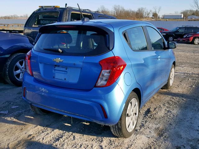 KL8CB6SA5HC830945 - 2017 CHEVROLET SPARK LS BLUE photo 4