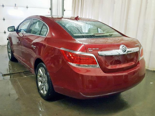 1G4GD5GG9AF190345 - 2010 BUICK LACROSSE C RED photo 3