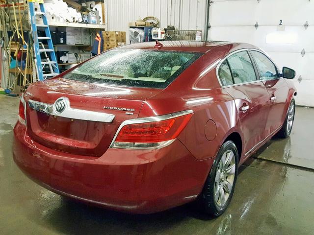 1G4GD5GG9AF190345 - 2010 BUICK LACROSSE C RED photo 4