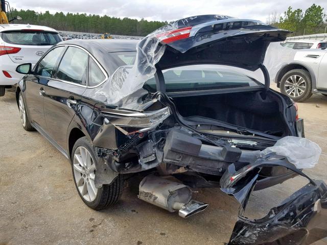 4T1BK1EB4EU102738 - 2014 TOYOTA AVALON BLACK photo 3