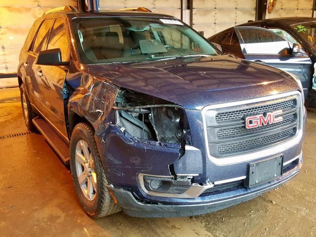 1GKKRPKD5FJ341067 - 2015 GMC ACADIA SLE BLUE photo 1