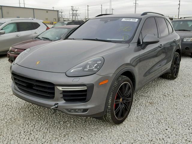 WP1AC2A24FLA82165 - 2015 PORSCHE CAYENNE TU GRAY photo 2