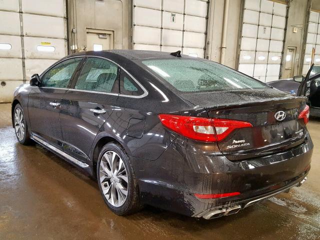 5NPE34AB5FH161394 - 2015 HYUNDAI SONATA SPO BLACK photo 3