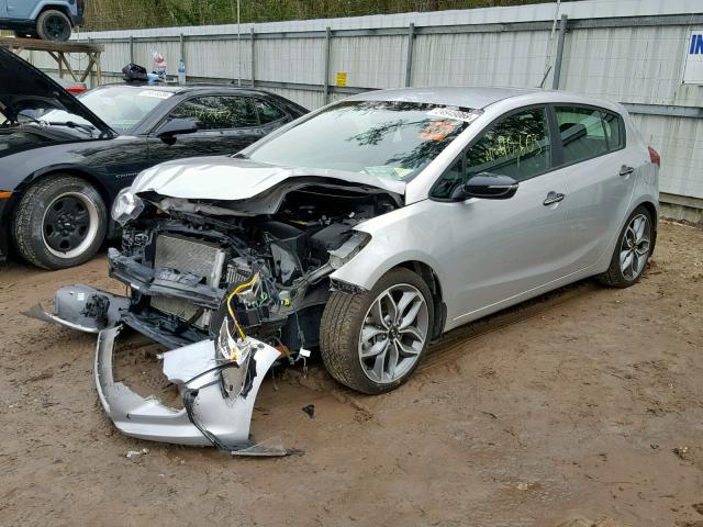 KNAFZ5A33G5588606 - 2016 KIA FORTE SX SILVER photo 2