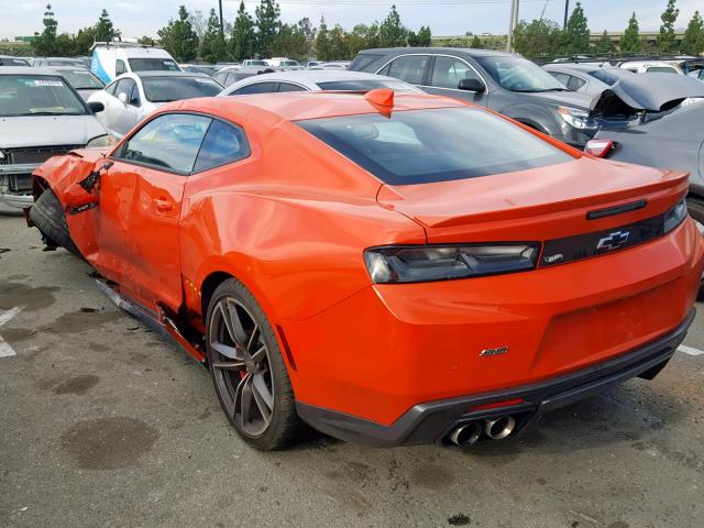 1G1FH1R73J0158044 - 2018 CHEVROLET CAMARO SS ORANGE photo 3