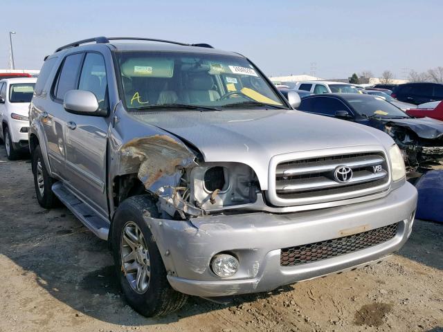 5TDBT48A43S160274 - 2003 TOYOTA SEQUOIA LI SILVER photo 1