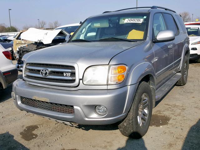 5TDBT48A43S160274 - 2003 TOYOTA SEQUOIA LI SILVER photo 2