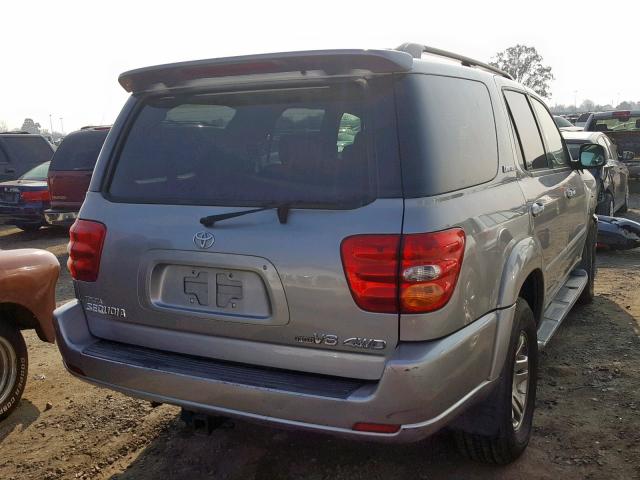 5TDBT48A43S160274 - 2003 TOYOTA SEQUOIA LI SILVER photo 4