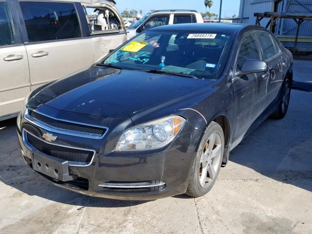 1G1ZC5E05CF176587 - 2012 CHEVROLET MALIBU 1LT შავი ფოტო 2