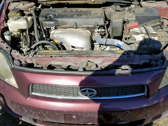 JTKDE177960124264 - 2006 TOYOTA SCION TC 勃艮第红 照片 7