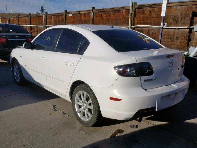 JM1BK323771630940 - 2007 MAZDA 3 S WHITE photo 3