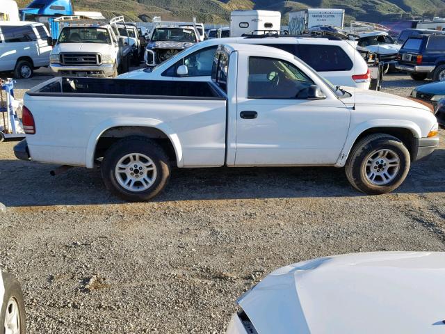 1D7FL16KX4S556798 - 2004 DODGE DAKOTA SXT WHITE photo 9