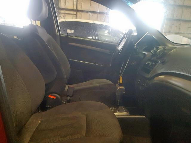 KL1TD56627B050589 - 2007 CHEVROLET AVEO BASE Қызыл фото 5