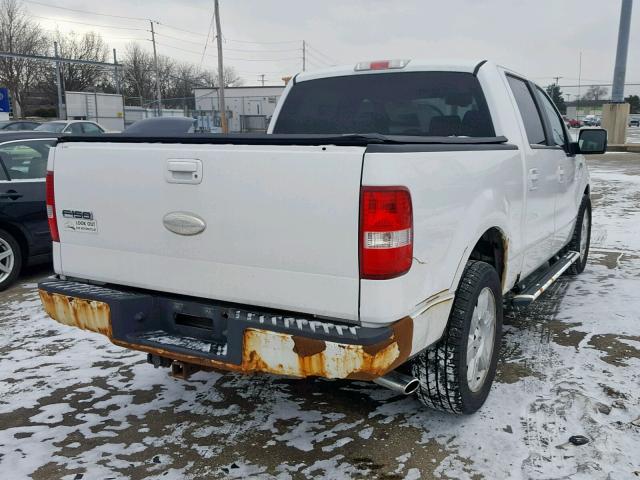 1FTPW12V97KD07404 - 2007 FORD F-150 WHITE photo 4