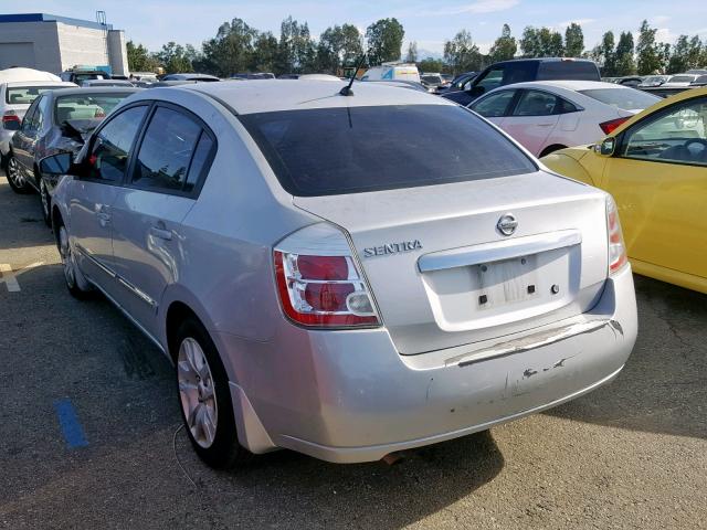 3N1AB6AP4AL662636 - 2010 NISSAN SENTRA 2.0 SILVER photo 3