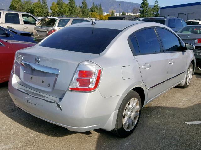 3N1AB6AP4AL662636 - 2010 NISSAN SENTRA 2.0 SILVER photo 4