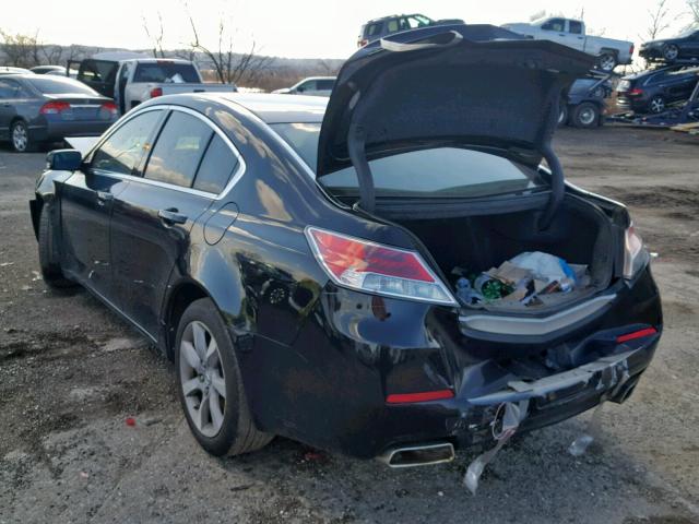 19UUA8F56CA021077 - 2012 ACURA TL BLACK photo 3