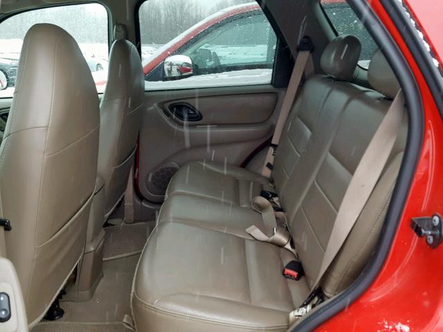 1FMYU04121KB72347 - 2001 FORD ESCAPE XLT RED photo 6