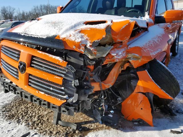 1C6RR7MT5FS683330 - 2015 RAM 1500 SPORT ORANGE photo 9