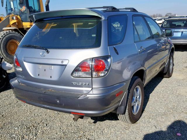 JTJGF10U820121560 - 2002 LEXUS RX 300 SILVER photo 4