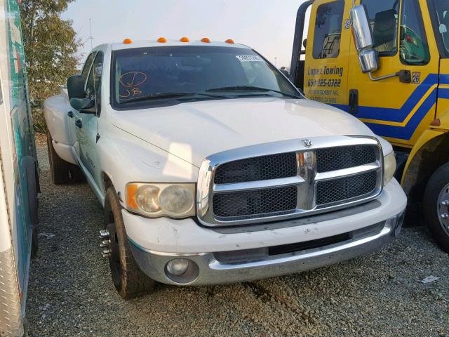 3D7MR48C85G703187 - 2005 DODGE RAM 3500 S WHITE photo 1