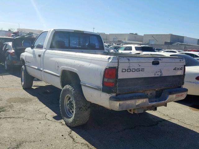 1B7KF26Z2VJ536359 - 1997 DODGE RAM 2500 WHITE photo 3