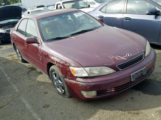 JT8BF22G0V0061187 - 1997 LEXUS ES 300 BURGUNDY photo 1