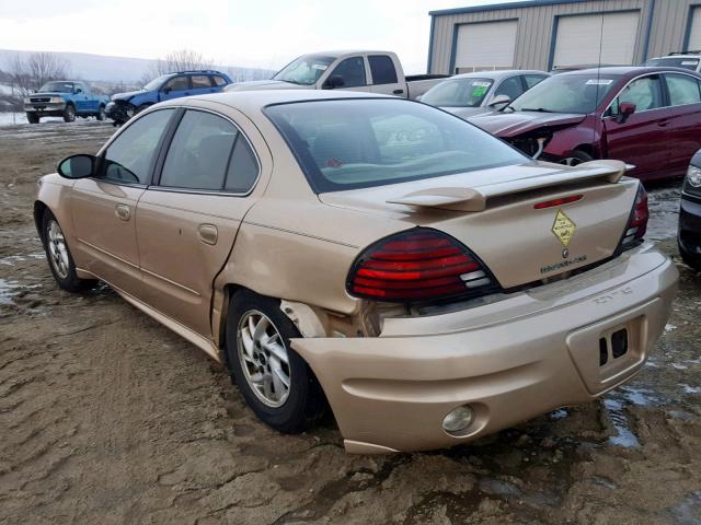 1G2NE52F54M613613 - 2004 PONTIAC GRAND AM S BEIGE photo 3