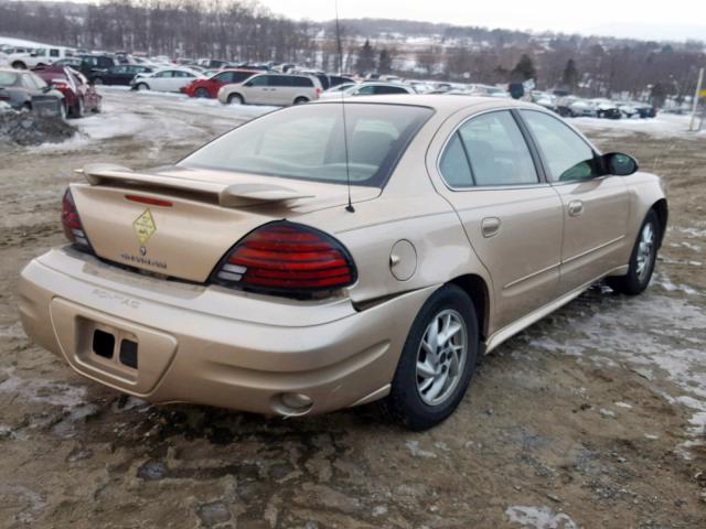 1G2NE52F54M613613 - 2004 PONTIAC GRAND AM S BEIGE photo 4