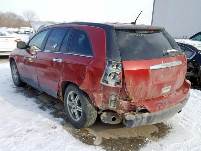 2A8GM68X67R179192 - 2007 CHRYSLER PACIFICA T RED photo 3