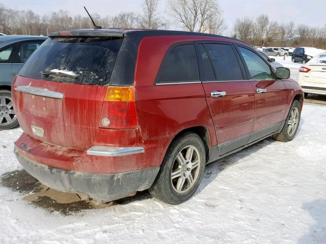 2A8GM68X67R179192 - 2007 CHRYSLER PACIFICA T RED photo 4