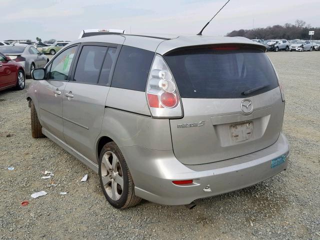 JM1CR29L960122179 - 2006 MAZDA 5 SILVER photo 3