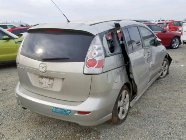 JM1CR29L960122179 - 2006 MAZDA 5 SILVER photo 4