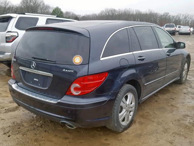 4JGCB65E98A080737 - 2008 MERCEDES-BENZ R 350 BLACK photo 4