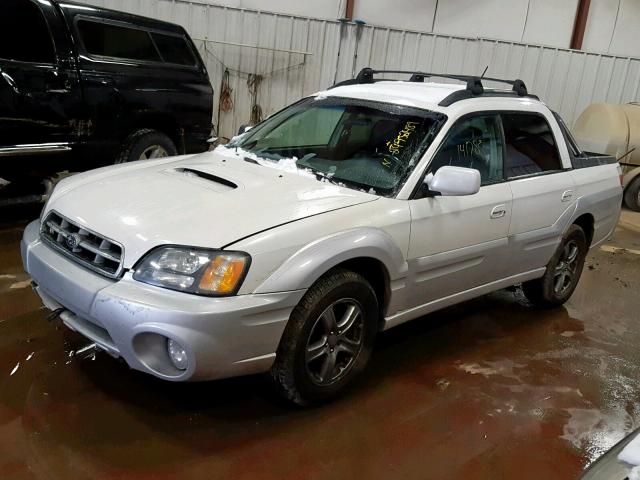 4S4BT63C655105012 - 2005 SUBARU BAJA TURBO WHITE photo 2