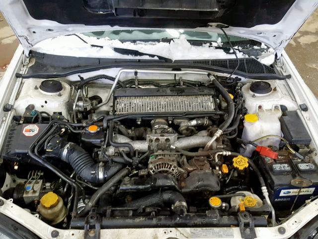 4S4BT63C655105012 - 2005 SUBARU BAJA TURBO WHITE photo 7