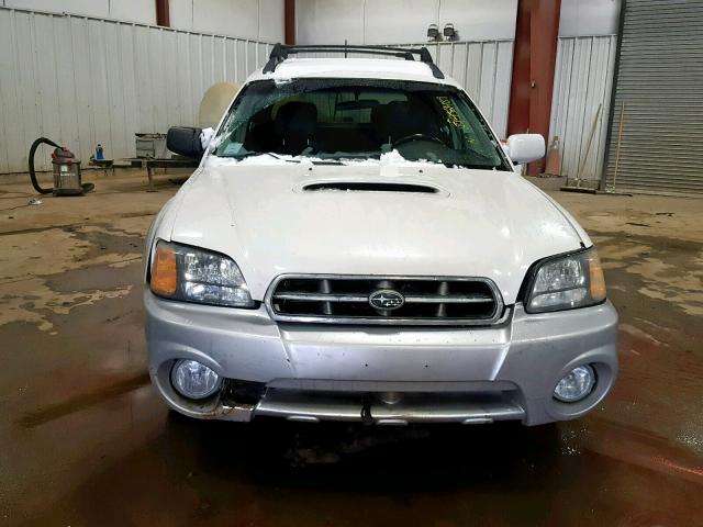 4S4BT63C655105012 - 2005 SUBARU BAJA TURBO WHITE photo 9